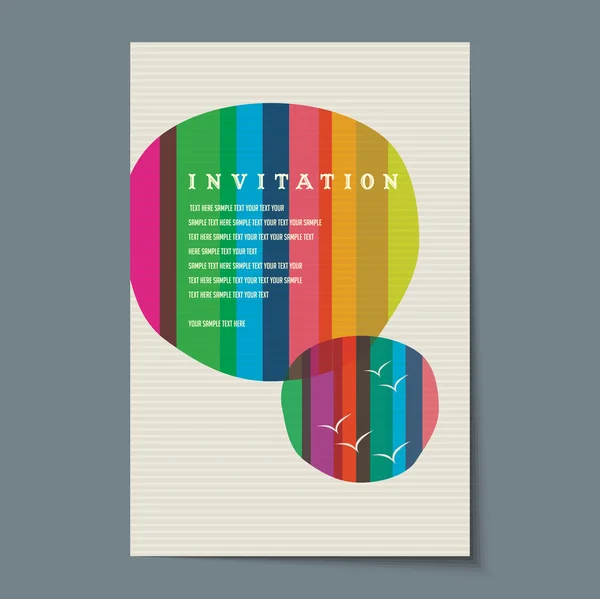 Invitation card design — Stock Vector