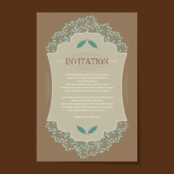 Diseño de la tarjeta de invitación — Vector de stock