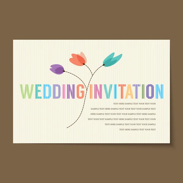 Vintage carte d'invitation mise en page — Image vectorielle