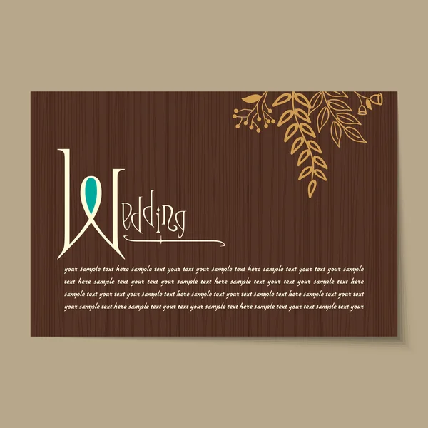 Invitation card design — Stock Vector