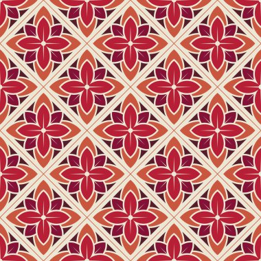 Dikişsiz çiçek deseni