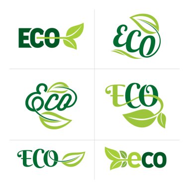 ekoloji simgeleri dizisi