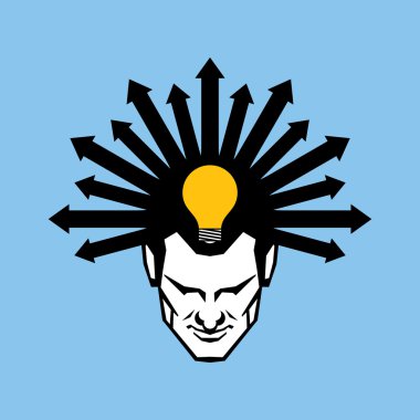 Düşünce ve seçenekleri, oklarla baş