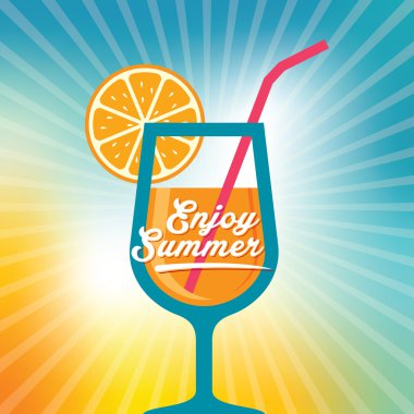 yaz tatili illüstrasyon