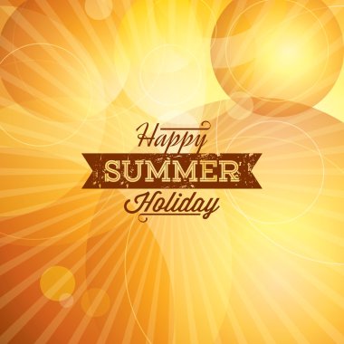 yaz tatili illüstrasyon