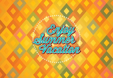 yaz tatili illüstrasyon