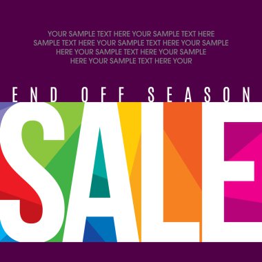 Sale design template clipart