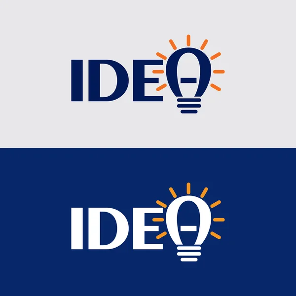 Lampadine con concetto di grande idea — Vettoriale Stock