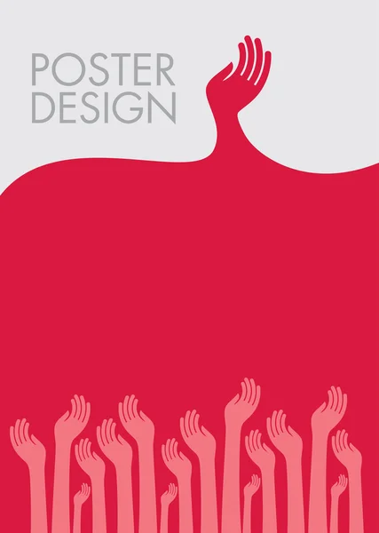 Affiche design de la jeunesse — Image vectorielle