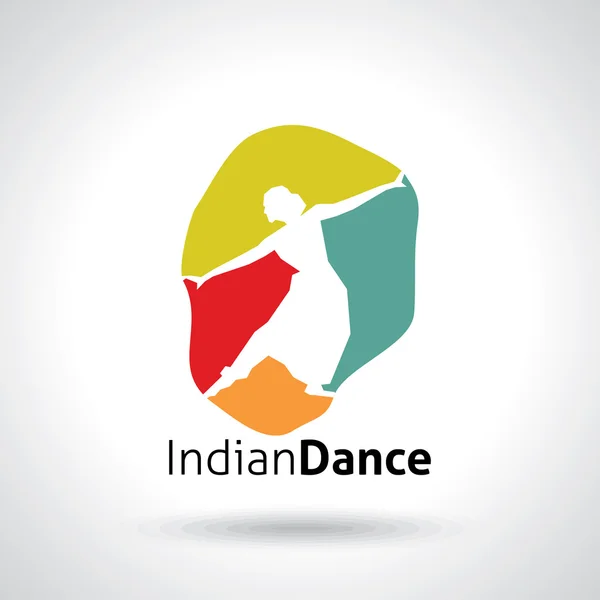 Dançarina Clássica Indiana — Vetor de Stock