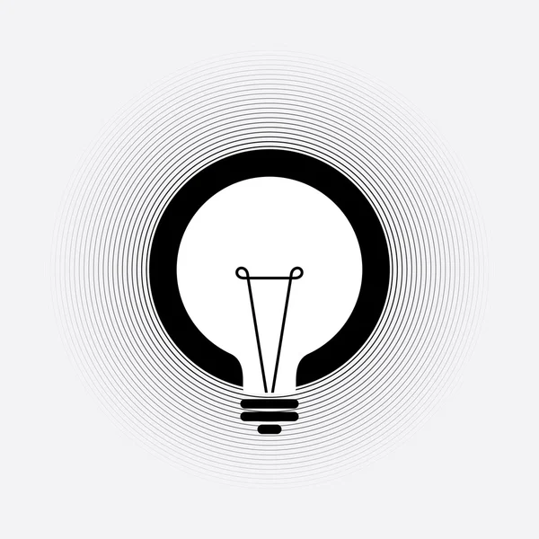 Творческая идея в форме лампы — стоковый вектор