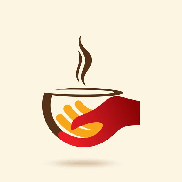 Χέρι με φλιτζάνι καφέ — Διανυσματικό Αρχείο