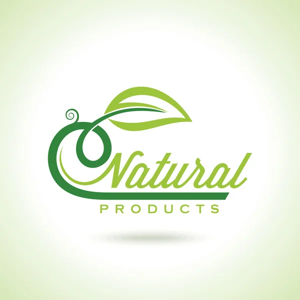 Organic Eco Recycle Green Icon — Vector de stoc