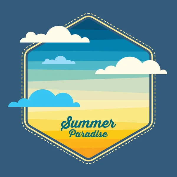 Vacaciones de verano fondo — Vector de stock