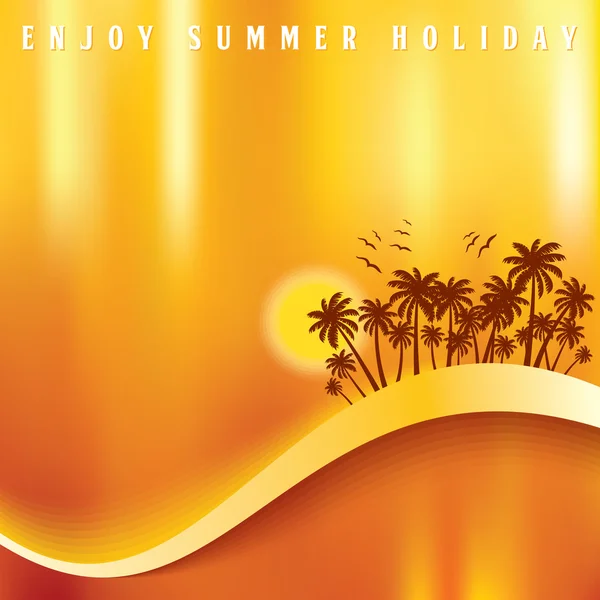 Summer holidays background — Stock Vector