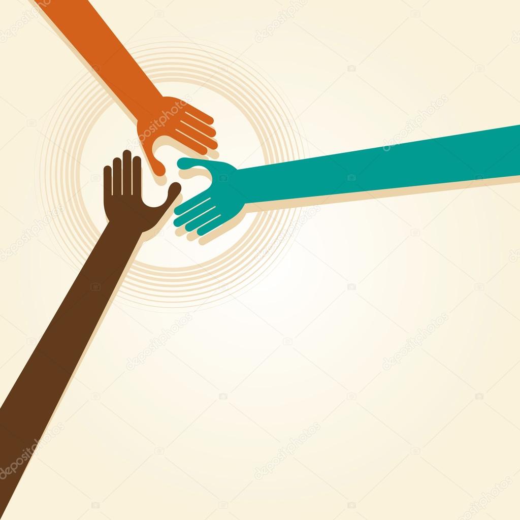 Teamwork Hands Logo