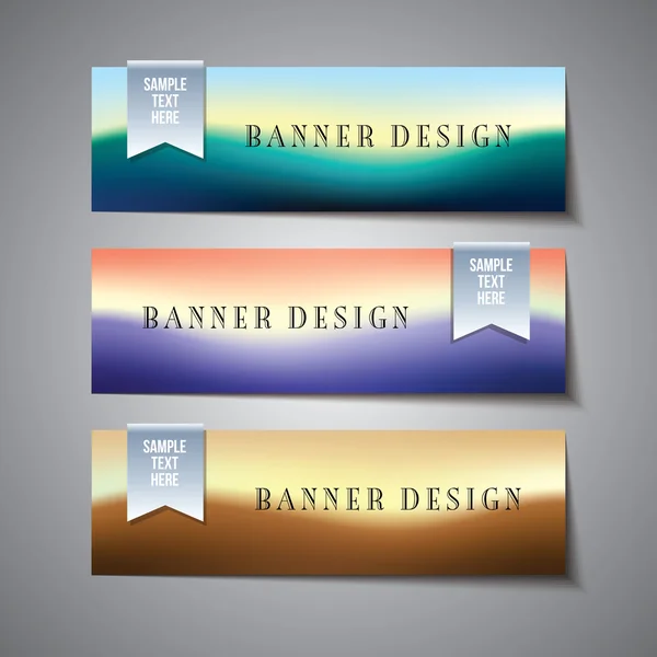 Buntes Werbebanner-Design — Stockvektor