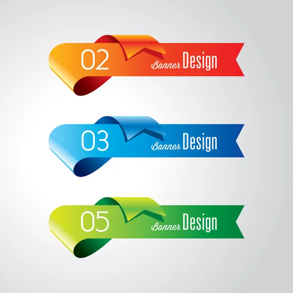 Färgglad reklam banner design — Stock vektor
