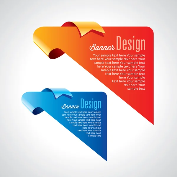 Conception de bannière promotionnelle colorée — Image vectorielle