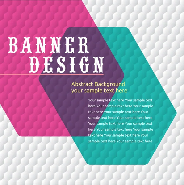 Buntes Werbebanner-Design — Stockvektor