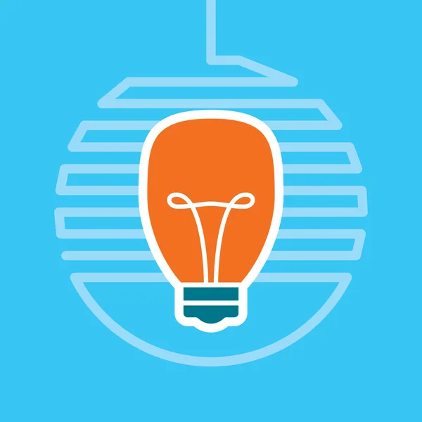 Idea light bulb — Stock Vector