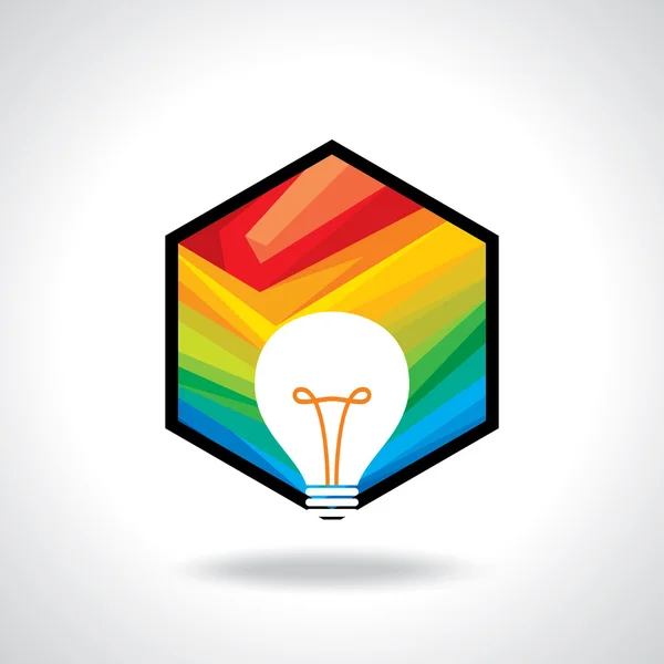 Kreativ idé-lampa — Stock vektor