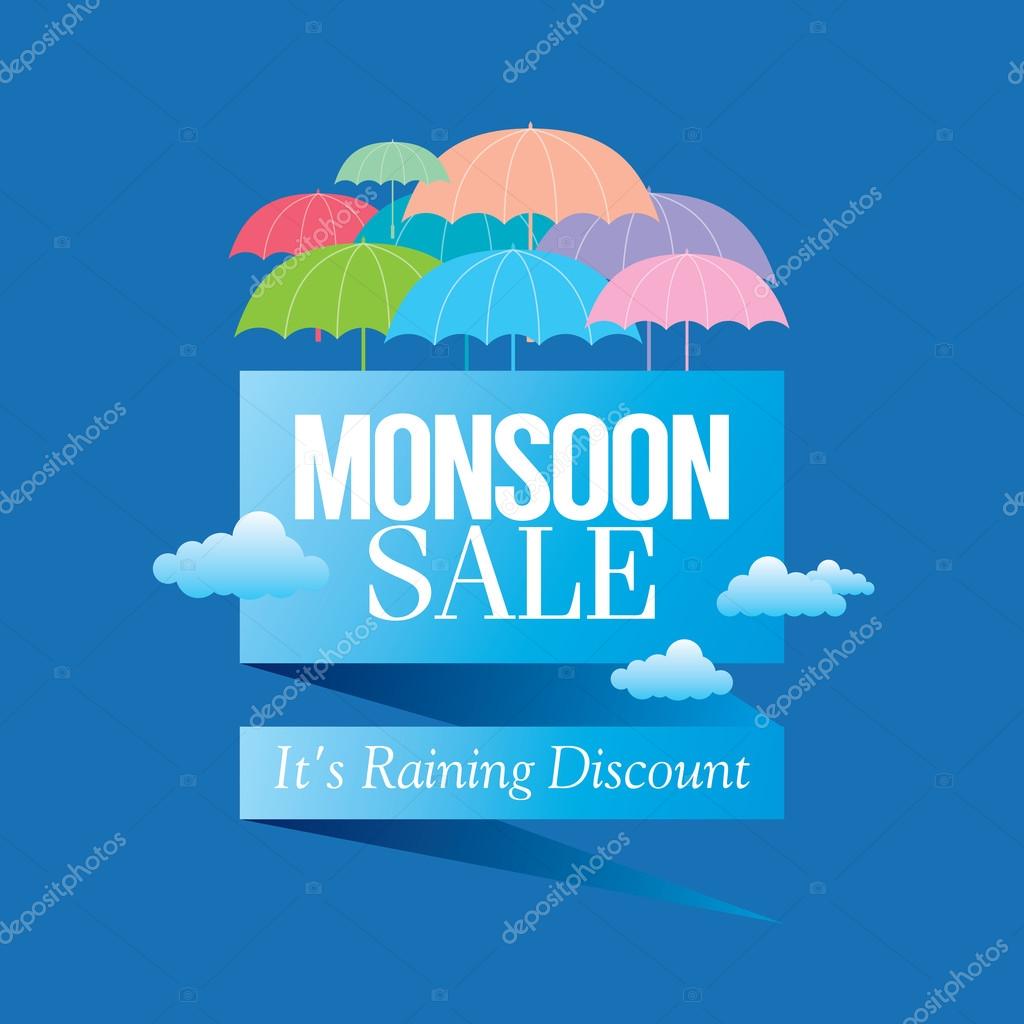 Monsoon offer and sale banner Stock Vector Image by ©arrtfoto #94371918