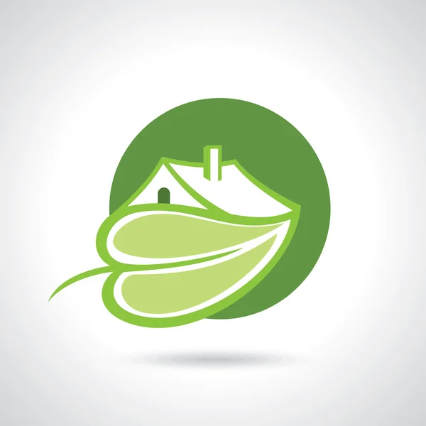 Eco concepto de casa — Vector de stock