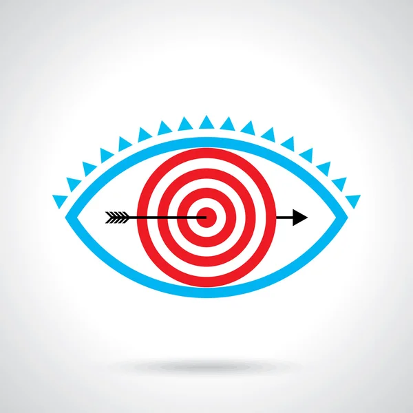 Target eye, creative concept — Stock Vector