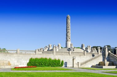 Vigeland Parkı'nda sabah erken