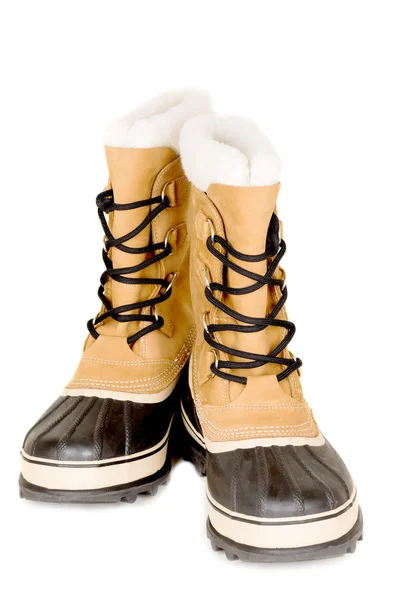 Winter high boots isolated on white — Stock Photo, Image