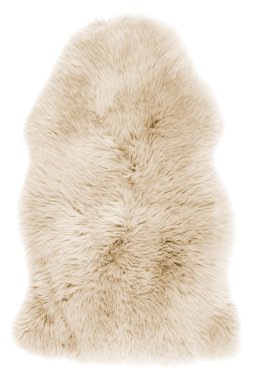 Soft fur white carpet clipart