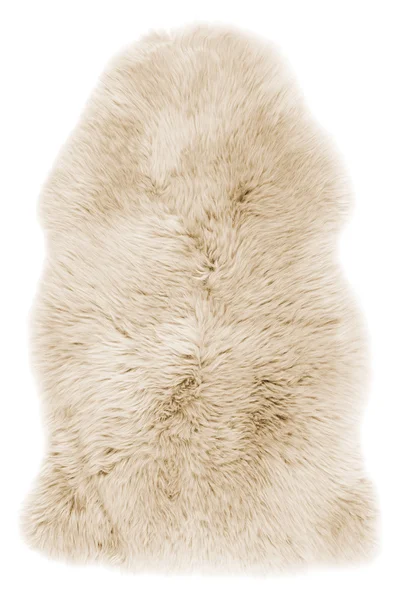 Soft fur white carpet — Stock Photo, Image