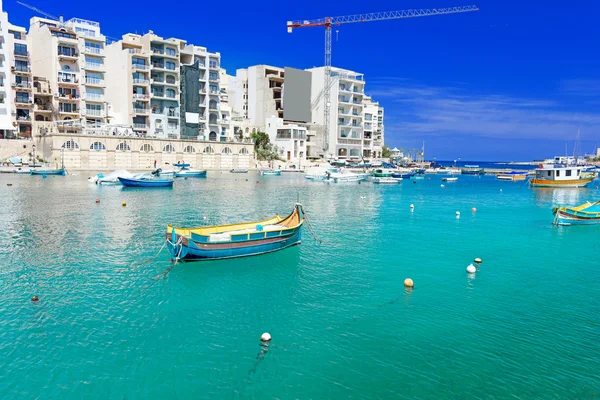 Medelhavet båtar Malta — Stockfoto