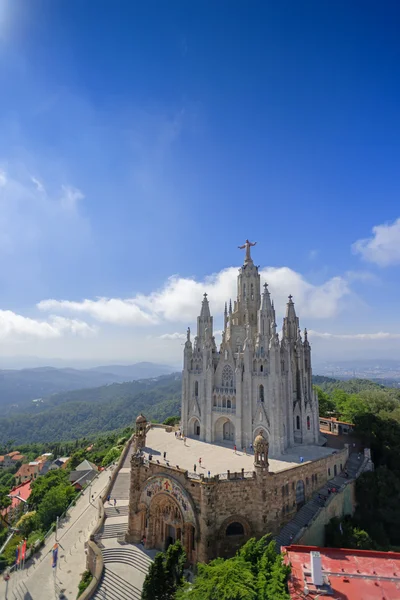 Церковь Тибидабо Expiatori del Sagrat Cor — стоковое фото