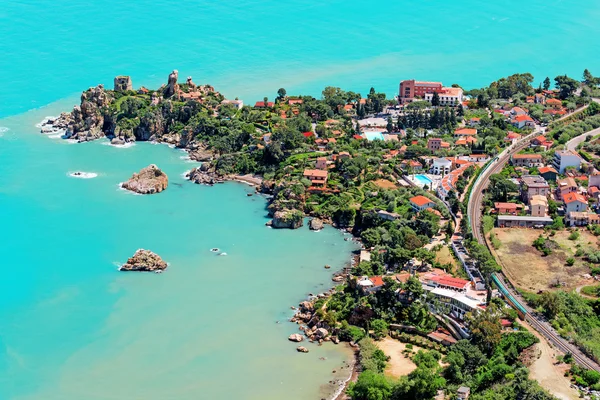 Cefalu havadan görünümü — Stok fotoğraf