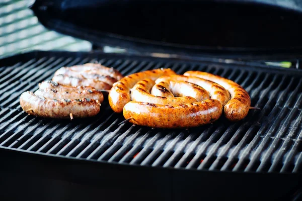 Grilled homemade sausages — Stock Photo, Image