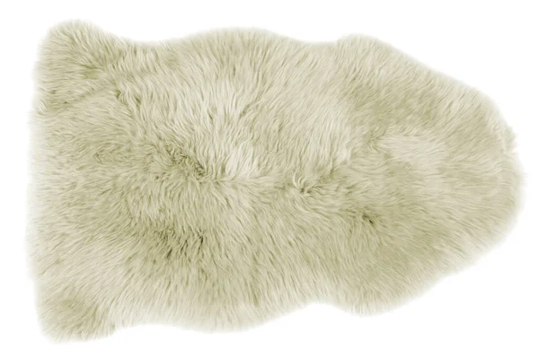 Beyaz Arkaplanda Yumuşak Kürk Halısı — Stok fotoğraf