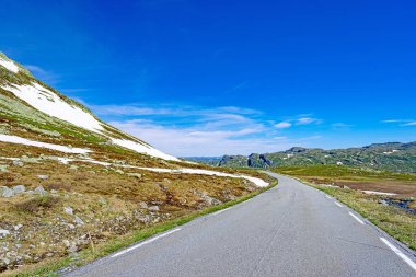 İskoçya 'nın yaz manzarası, Gaustatoppen, Telemark, Norveç' e yakın.