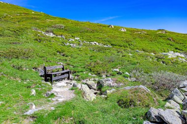 İskoçya 'nın yaz manzarası, Gaustatoppen, Telemark, Norveç' e yakın.