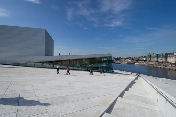 National Oslo Opera House on side — Stock Photo, Image