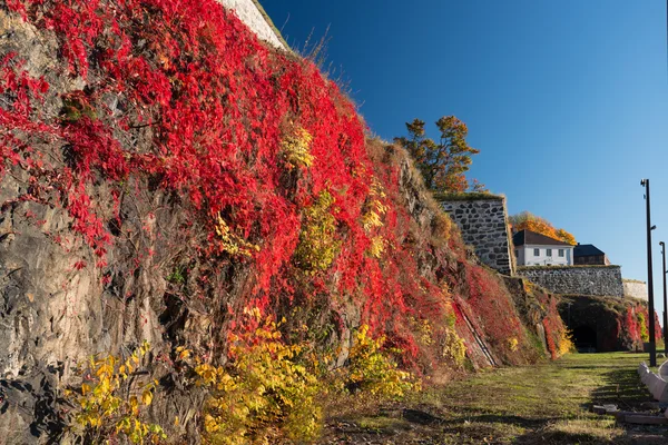 Oslo Akershus Fortezza a fine autunno — Foto Stock