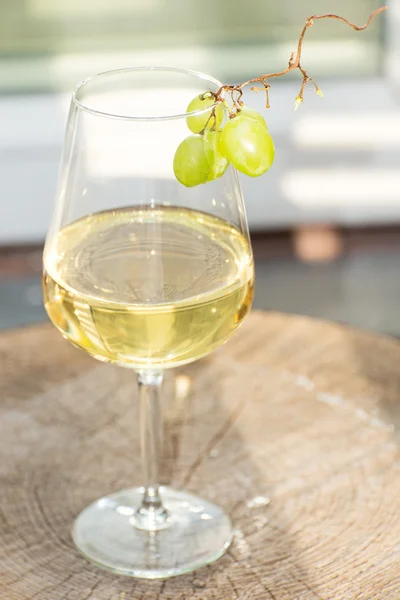 Glass of white wine — Stock Photo, Image