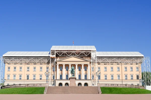 Royal Palace Det kongelige slott under construction — Stock Photo, Image