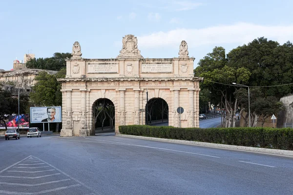 Floriana gate auf malta — Stockfoto