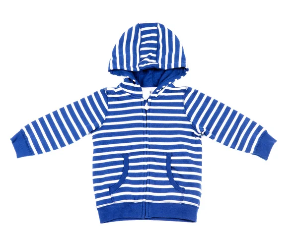 Kids striped shirt with hood — Stock Photo, Image