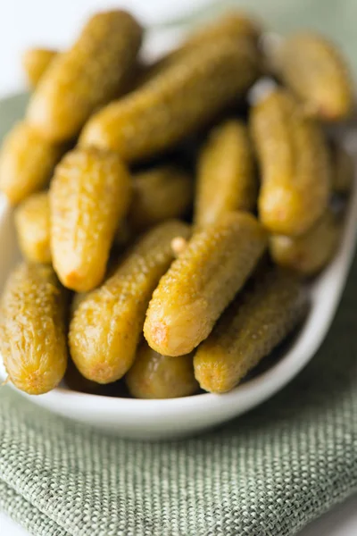 Samll dill pickles — Stock Photo, Image