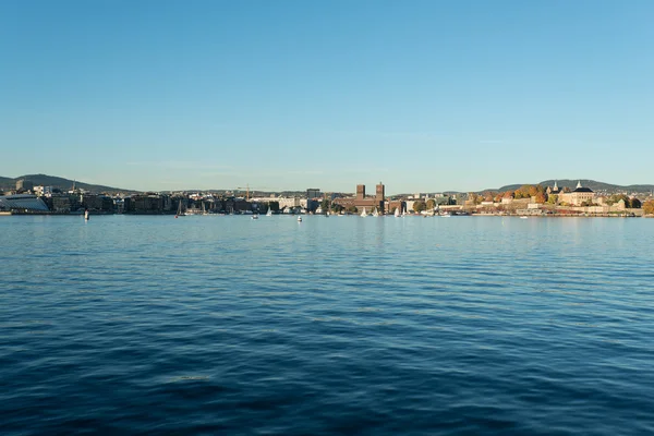 Oslo hamn Panorama — Stockfoto
