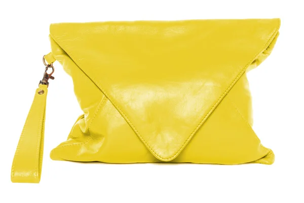 Woman bag yellow colour — Stock Photo, Image