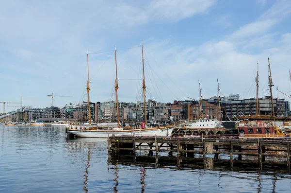 Porto de Oslo no dia de verão — Fotografia de Stock